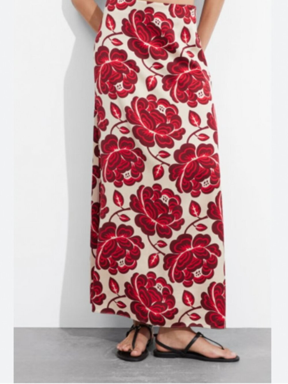 & Other Stories Floral Maxi Skirt